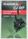 bivaliy_вертлюг с быстросъемом "RapiraX CARP Quick Change Swivels №4 matt black”#RCAS-8007-4/ДМ/