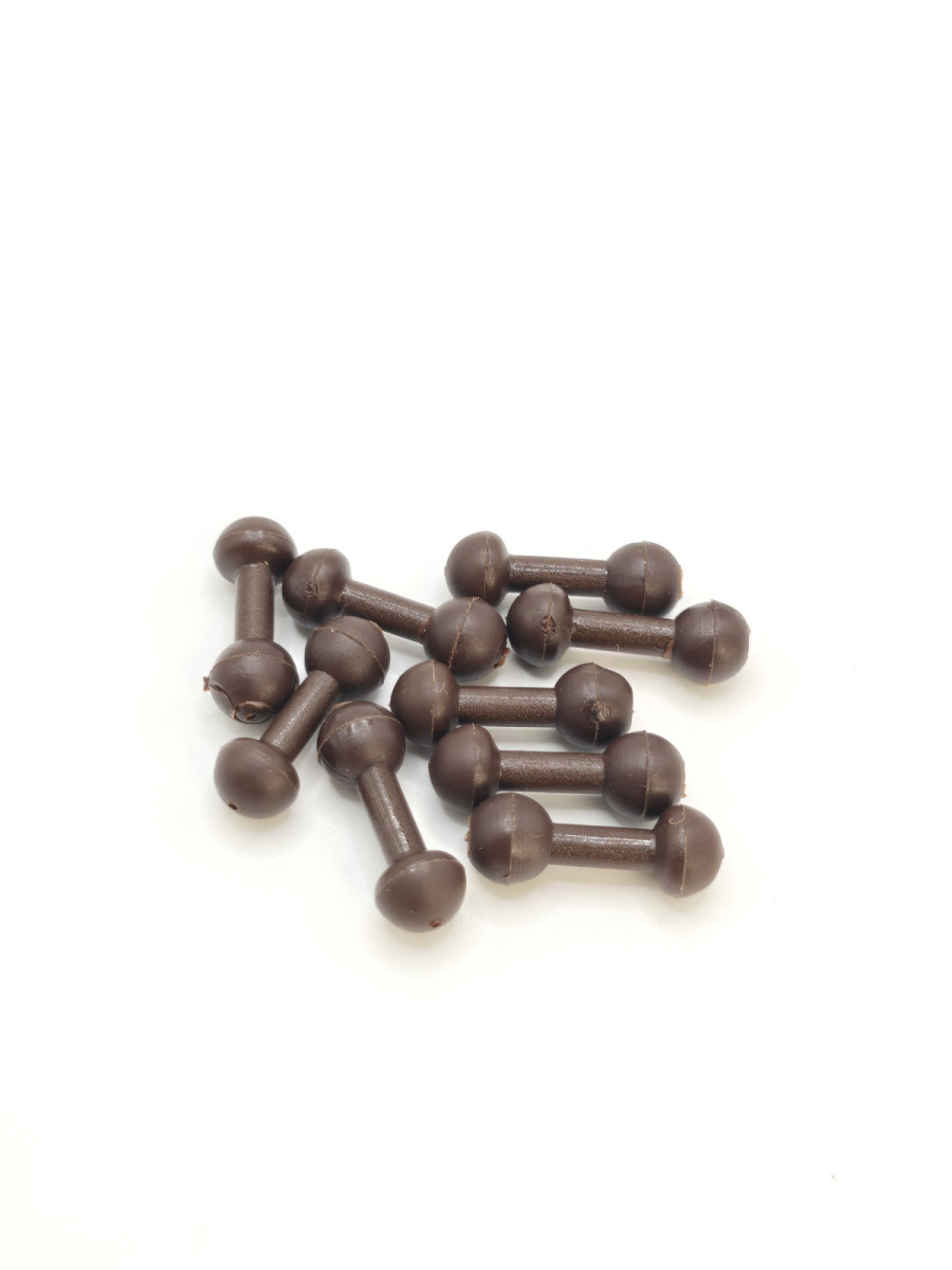 bivaliy_буфер - ограничитель / "RapiraX CARP 18 mm Plastic Helicopter / Chod Buffer "/ уп-ка 10 шт / #RCAB-309-dark brown/ДМ/