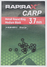 bivaliy_кольцо"RapiraX CARP Metall Round Ringl 3.7 mm Black” / уп-ка 20 шт / # RCAR-8017-3/ДМ/