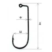 Товар крючки офсет "K...