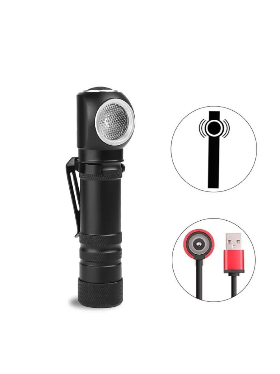 bivaliy_фонарь налобный / съемный/ LUNA FISHING Крептон XHP50 / USB / 1200LM / 108m / #1935/ДМ/
