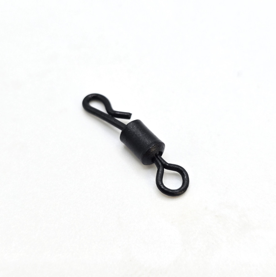 bivaliy_вертлюг с быстросъемом "RapiraX CARP Quick Change Swivels №4 matt black”#RCAS-8007-4/ДМ/